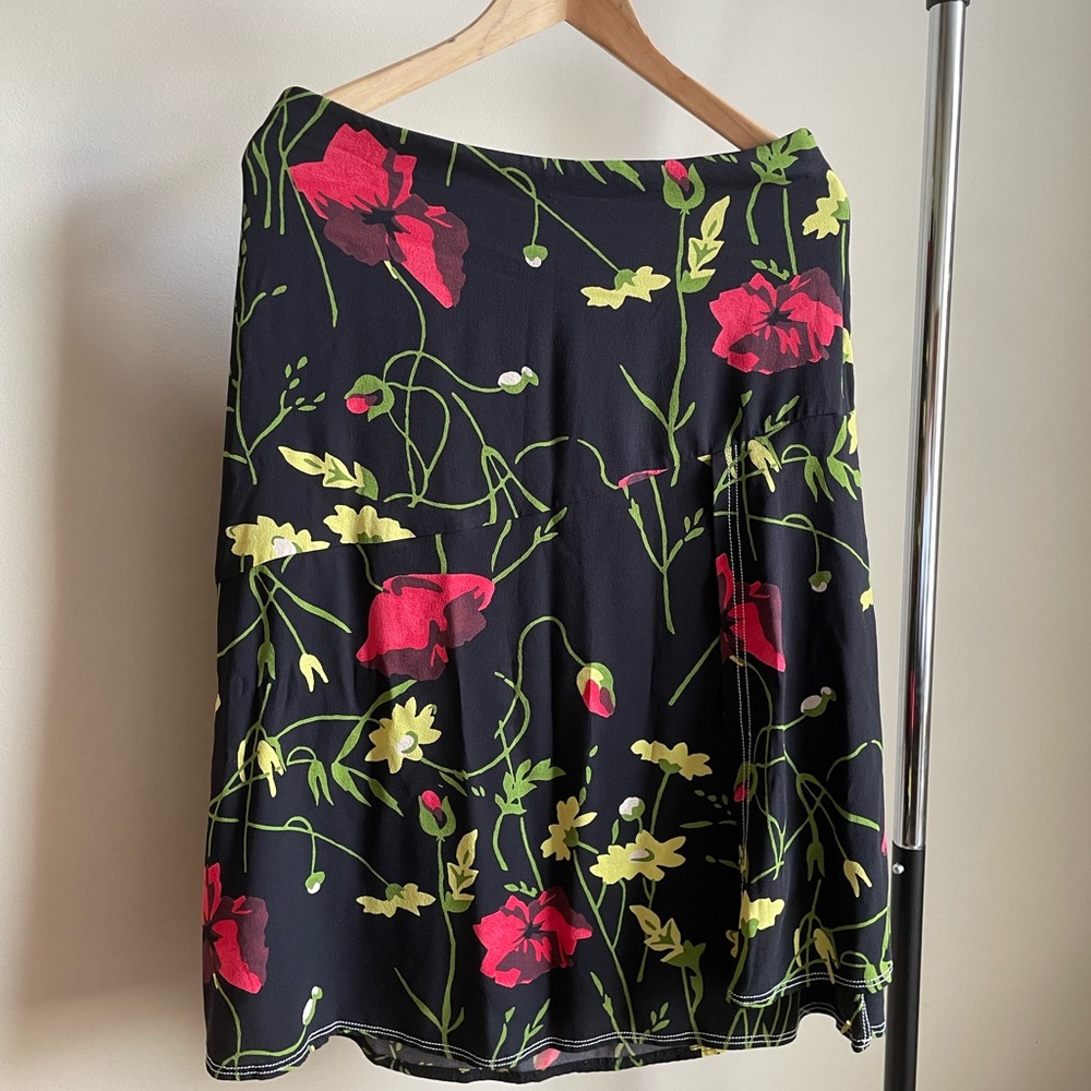 Jason Wu Grey floral midi skirt